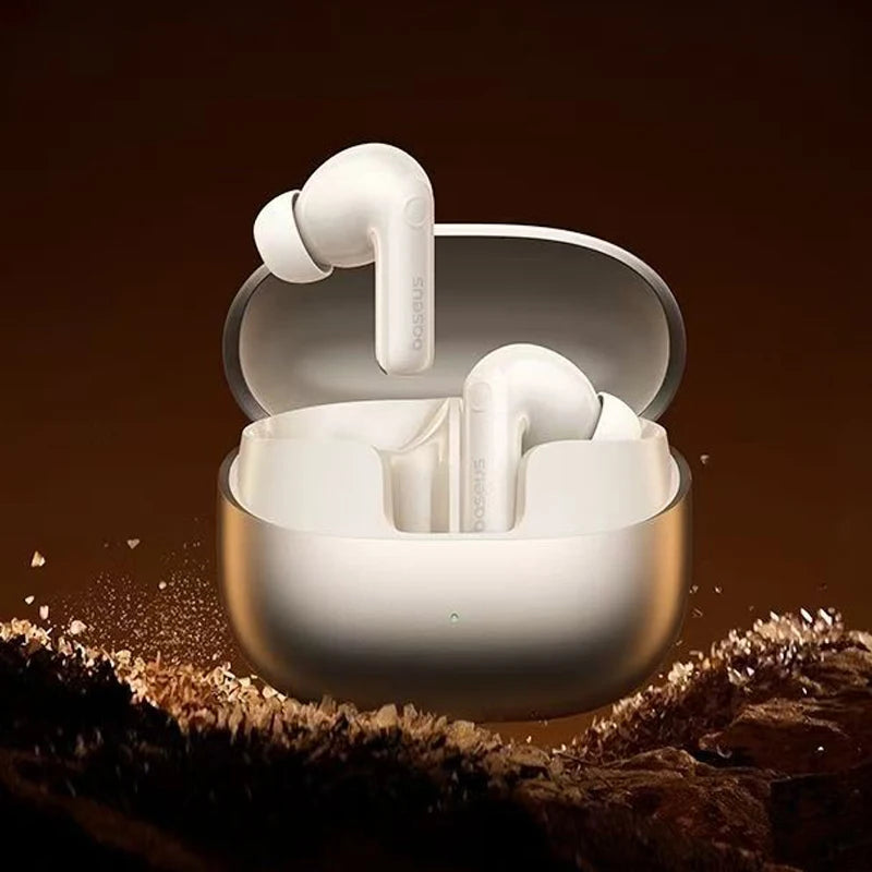 Baseus Bass BP1 Pro Earphones TWS Wireless Bluetooth 6.0 Earbuds Adaptive Active Noise Cancelling Headphopnes LDAC Hi-Res Sound