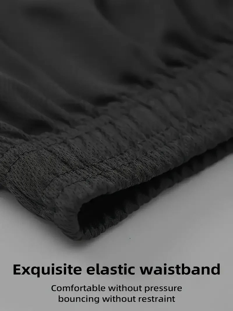 New summer fitness sportswear for men, short-sleeved T-shirt and shorts two-piece set, breathable and quick-drying casual wear.