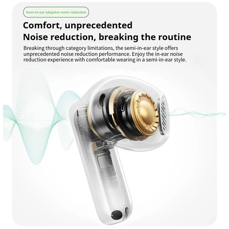 Baseus BS1 NC Earphones TWS Wireless Bluetooth 6.0 Headophones Active Noise Reduction Earbuds LDAC IP55 60ms Low Latency Headset