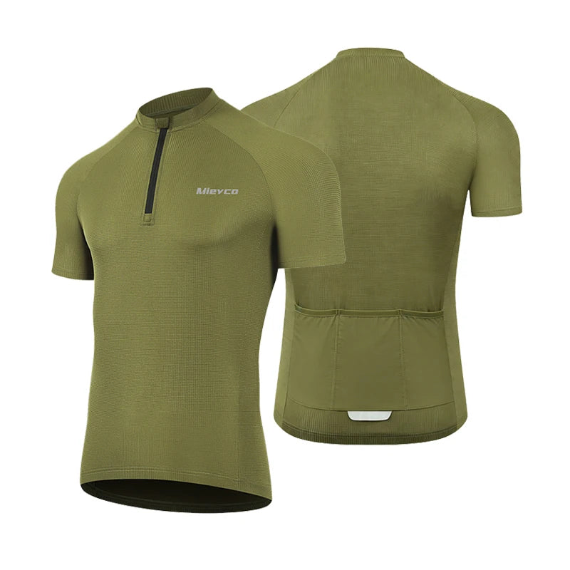 Men's Summer Cycling Sportswear, Short-Sleeved, Top-Quality Mountain Road Cycling Breathable Sportswear, Quick-Drying Sportswear