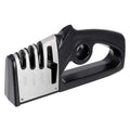 4-in-1 Multifunctional Kitchen Knife Sharpener, Portable Handheld Knife & Scissor Sharpening Tool with Non-Slip Base, Household
